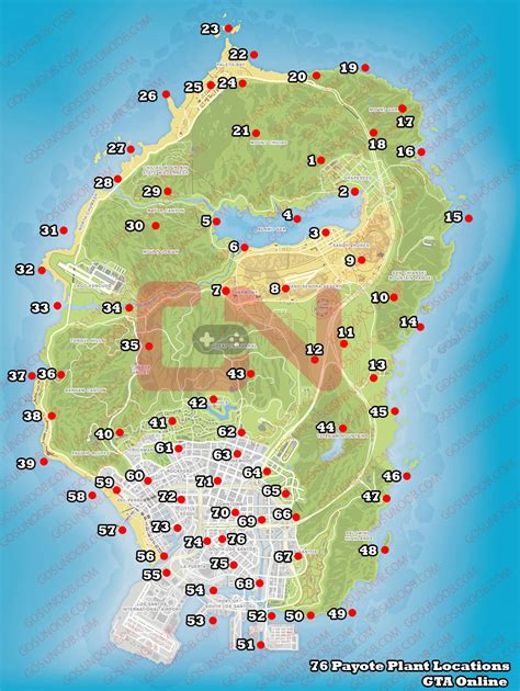 Peyote Plant Locations in GTA 5